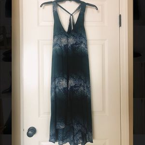 Green/blue flowy Island dress